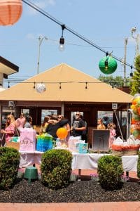 The hallmark of excellence, Poppi's Italian Brick Oven Restaurant's catering setup, perfect for weddings and events in Wildwood.