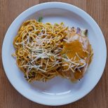 Poppis-stuffed chicken